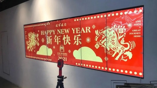 上海百樂門大酒店led透明屏、液晶拼接屏