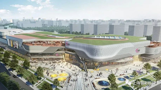 上海松江印象城LED顯示屏項目由智彩科技設(shè)計、安裝